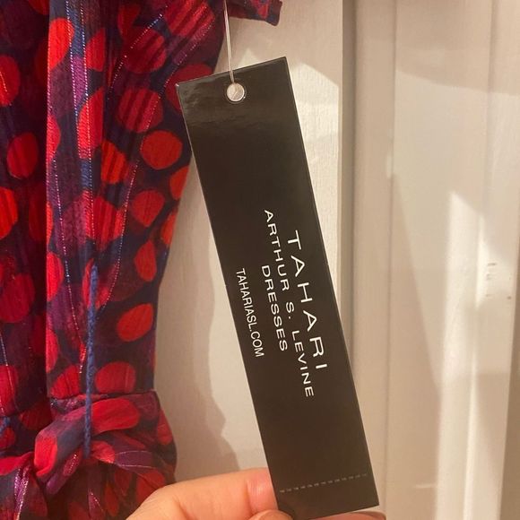 Navy Pink Dot Dress - Picture 6 of 10